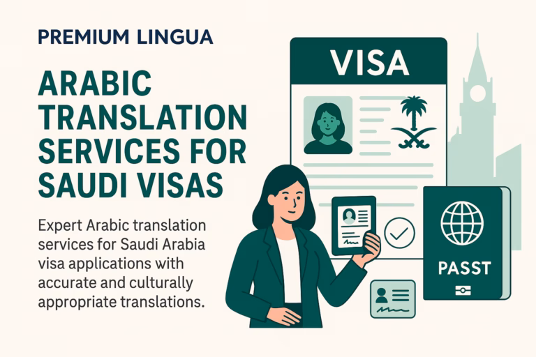 Premium Lingua Arabic Translation Services for Saudi Visas