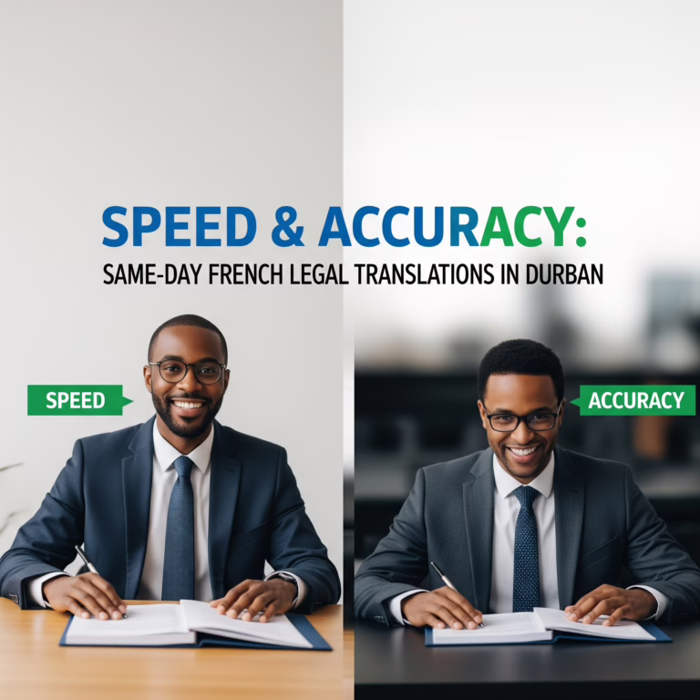 Speed & Accuracy: Same-Day French Legal Translations in Durban