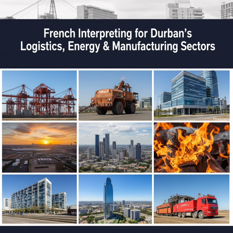 French Interpreting for Durban’s Logistics, Energy & Manufacturing Sectors